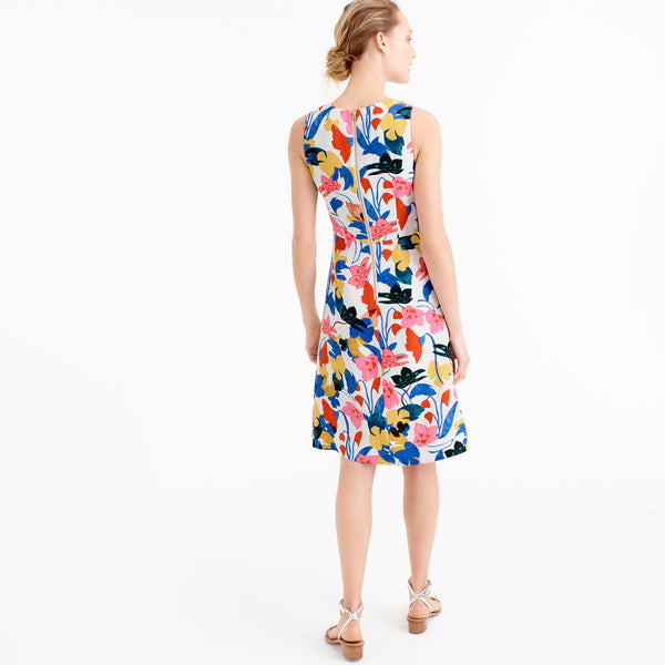 A-line dress in morning floral